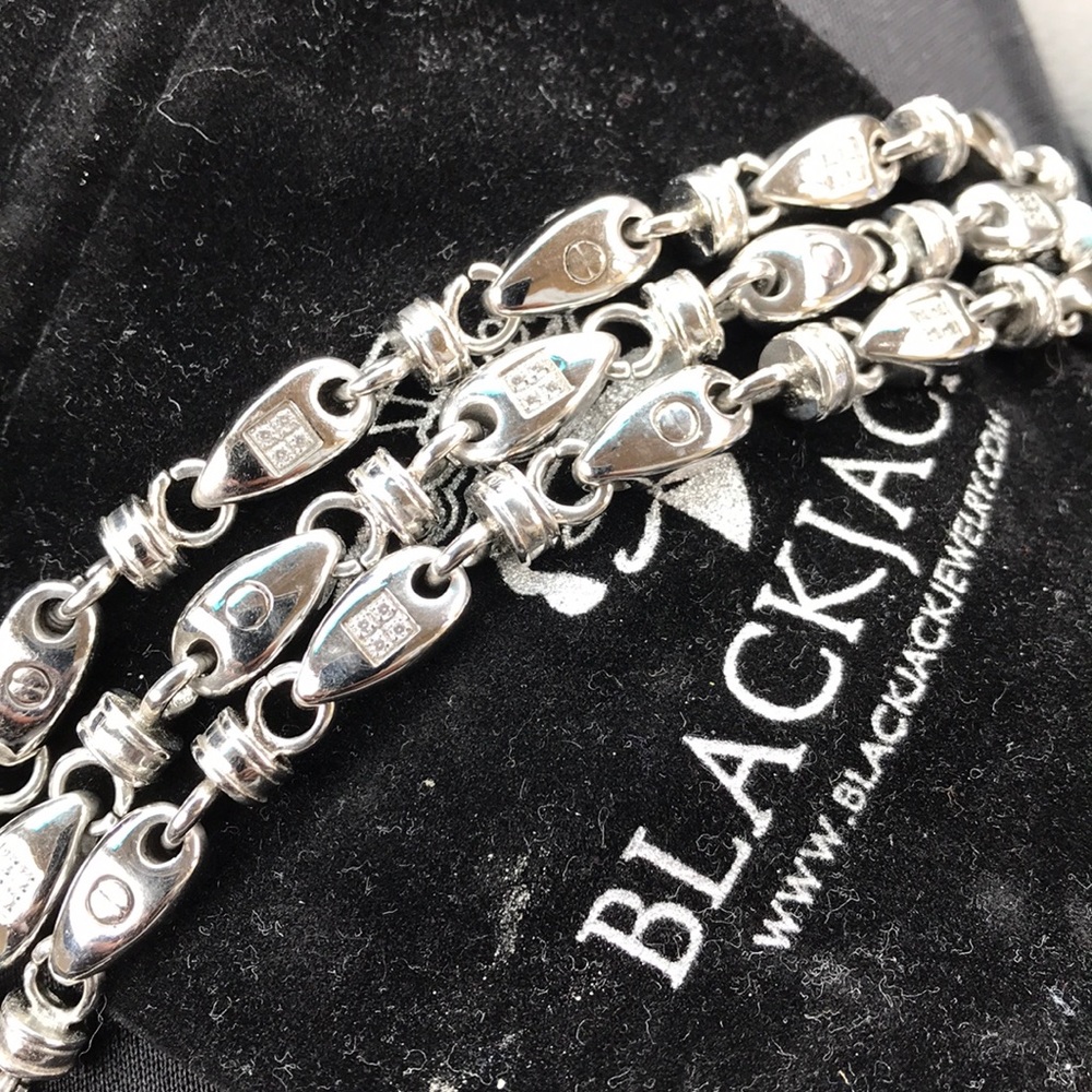 Men’s stainless steel bracelet and necklace set